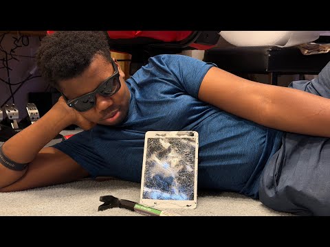 iPad Mini 1st Generation Destruction - Crow Bar!