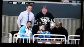 Video Of Pat At The Pens Islanders Game