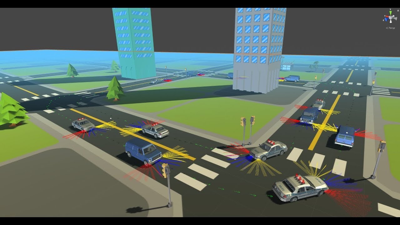 Unity Traffic System Ver 1.0 - YouTube