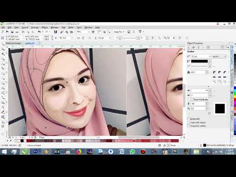 Membuat Vector Dengan Corel Draw X7 Part 6 : Bagian Hijab (Speed Art) Membuat Vector Dengan Corel Draw X7 Part 6 : Bagian Hijab (Speed Art)