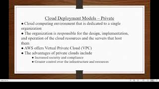 Famous Cloud Deployment Models | Distributed Cloud Computing | Dr. D. Rajalakshmi, ASP/CSE, RMDEC Wealth