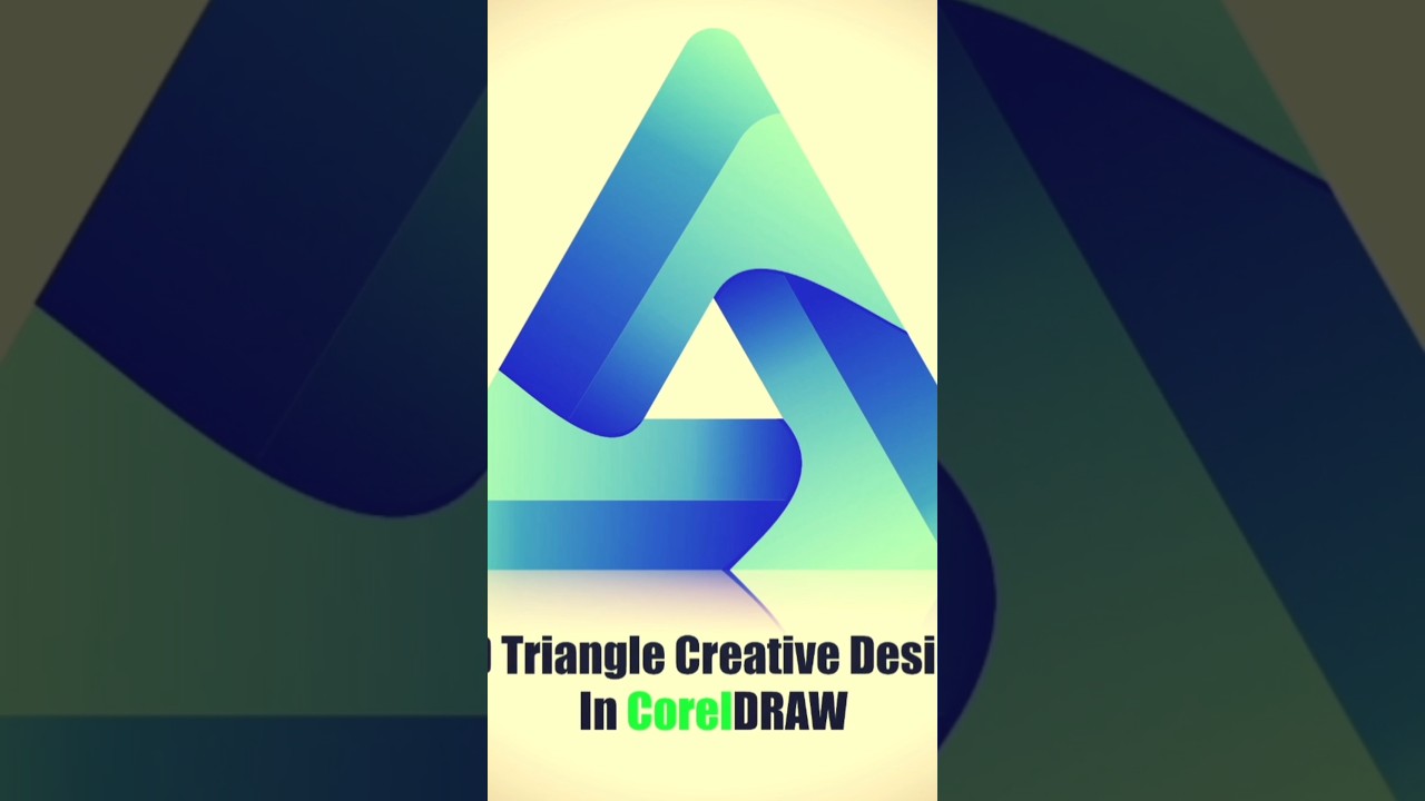 3D Triangle Creative Design in CorelDRAW | Advanced Graphic Design Tutorial | 