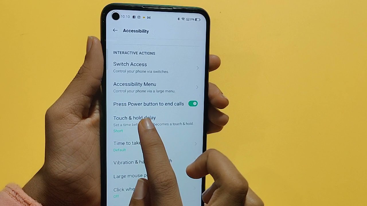 how to on power botton ends call in Realme 9 pro | power botton ends call setting