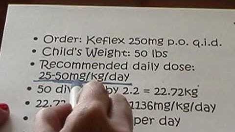 McLennan CC Pediatric Safe Dose and Weight Based Calculation using Dimensional Analysis Part 2