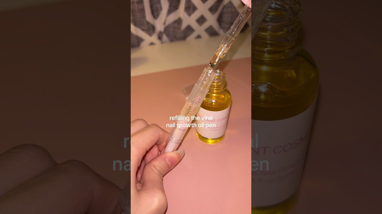 refilling best nail growth oil💅🏻💖 