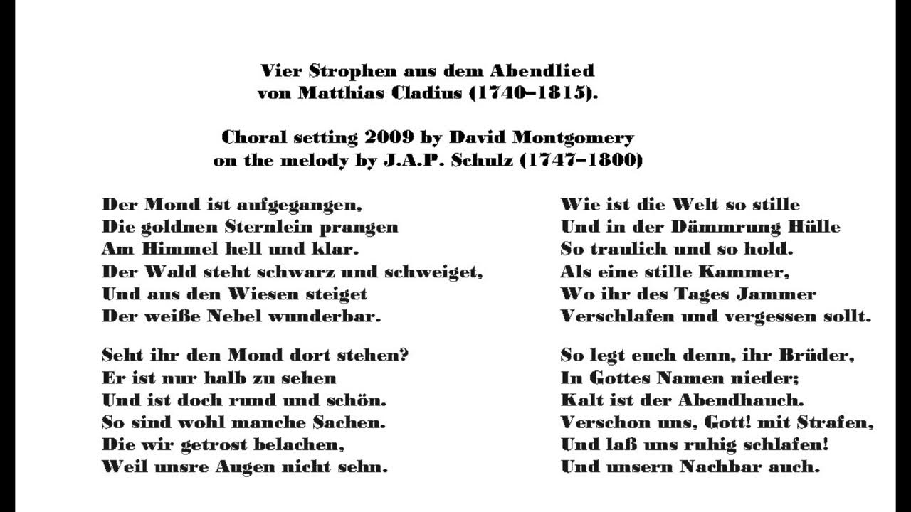 Herbert Grönemeyer Der Mond Ist Aufgegangen Text Der Mond ist Aufgegangen, National Gallery - YouTube