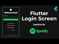 Build a Stunning Spotify-Inspired Login Screen UI in Flutter | Step-by-Step Tutorial