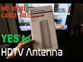 Digital HDTV Antenna unboxing and setup #HDTVantenna