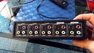 RCA 4-Way AV Switcher With S-Video Chinese RCA Switch Box