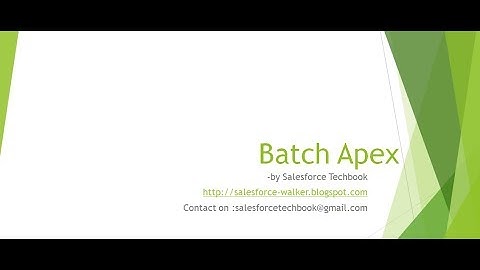 Batch Apex