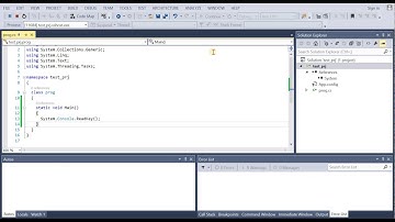 Создание консольного приложения в Visual Studio на c#
