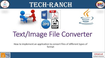 Live Demonstration of Image/Text File Converter in Java | Practice Project | @TechRanch
