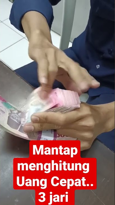 menghitung uang cepat !!! dengan 3 jari ..
