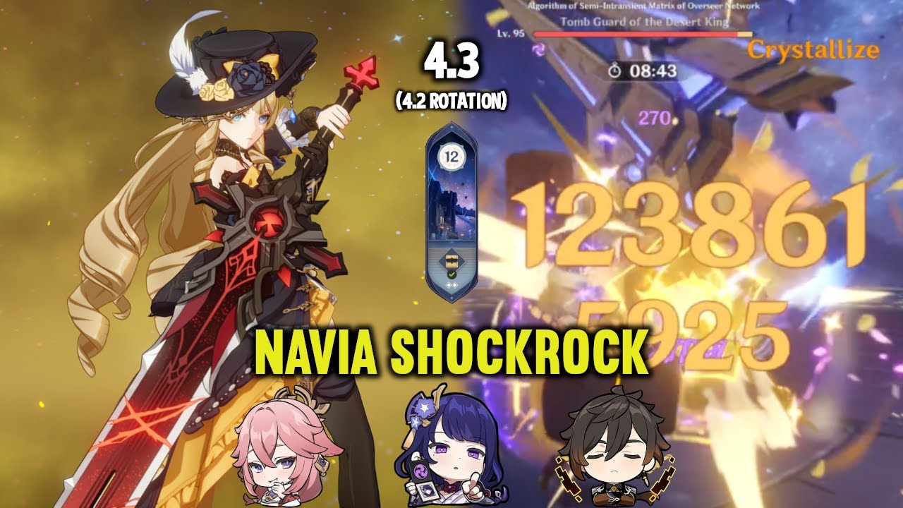 Navia Rotation C0 NAVIA Shockrock (C0 YAE & C2 RAIDEN) | 4.3 Spiral Abyss Floor 12 (4. ...