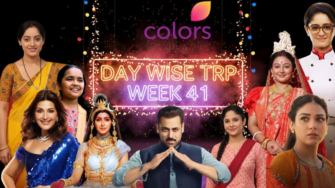 Colors TV DAY WISE TRP of Week 41 (2025) : Noyontara, Bigg Boss 19, Mannat, Shiv Shakti, Bindii