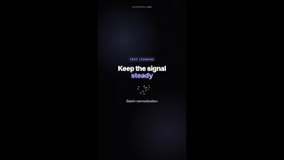 Batch normalization — keep the signal steady  #Shorts