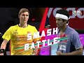 Viktor axelsen vs ajay jayaram  smash battle  badminton  pbl
