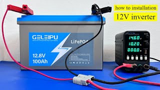 how to install 12V inverter with a 100Ah battery, This system is easy!