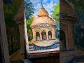 watercolor painting the temple #artboyprasanta #watercolordrawing