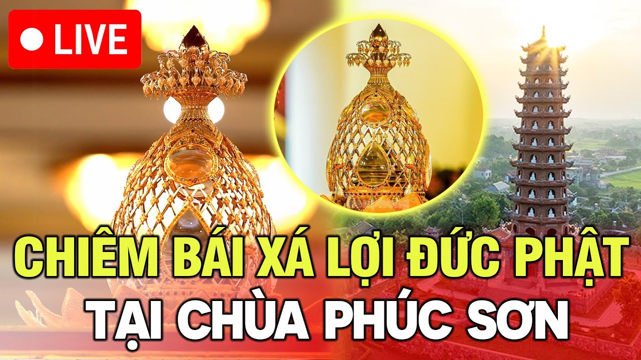 🔴 [TRỰC TIẾP] Lễ Chiêm bái Xá lợi Đức Phật tại chùa Phúc Sơn - Bắc Giang