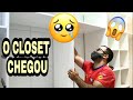 AGORA SIM TEMOS CLOSET AQUI EM CASA 😱 / REALISANDO NOSSO SONHO 😍 : GALEGA BARREIROS