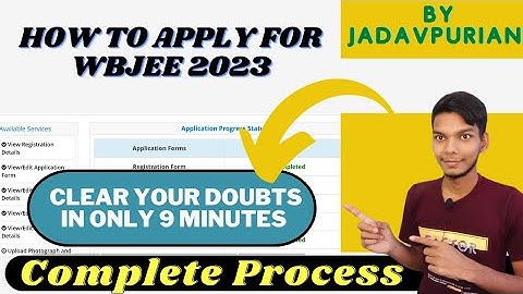 WBJEE 2023 Complete Application Process Step by Step | How To Apply ? |