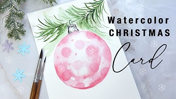 Easy Watercolor Christmas Card Tutorial