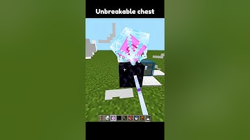 Unbreakable chest 💀💀 #minecraft #minecraftrealistic #freefireclips #herobrinegamerz