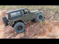 Crossing extreme Roads with 1/10 scale RC Cars Jeep Wrangler Rubicon 🔥🔥