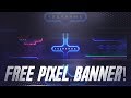 FREE Gaming Youtube Banner Template - Pixel Art Style