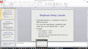 Strings in C Programming by Gwiza