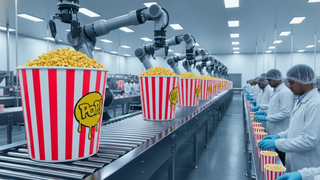 Popcorn Process Inside a Popcorn Factory: How Popcorn Is Produced for Movie Theaters ...