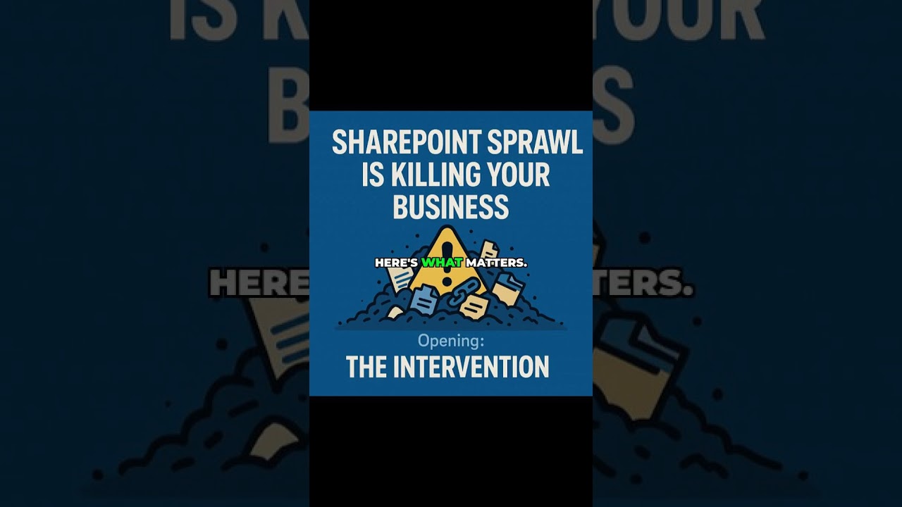 Stop SharePoint Chaos with One Policy! 🚫 #shorts #shortsvideo