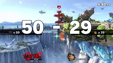 Smash Ultimate - R.O.B.vs Level 9 CPU Donkey Kong 50 Stock Battle - No Deaths