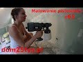 Malowanie ścian pistoletem Bass Polska part 1, Dom bez pozwolenia, Dom za 25 tys, #65 #pawełwaga