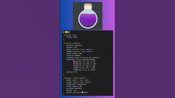 Potion Bottle Using HTML and CSS #shorts