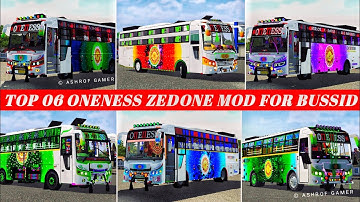 Top 6 Oneness Zedone Mods For Bussid🥳New Bus Mod For Bussid | Zedone Mod | New Zedone Mod #bussidmod