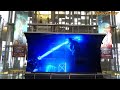 博多駅の大迫力なデジタルサイネージ 映画「ゴジラ vs コング」