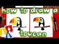 How To Draw A Cute Cartoon Toucan