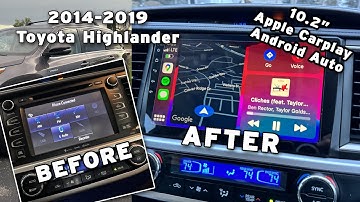 Toyota Highlander (2014-2019) Apple CarPlay Android 10.2" Touchscreen UPGRADE ViaBecs