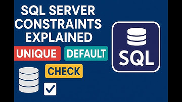 SQL Server Constraints Explained: UNIQUE, DEFAULT & CHECK | Beginner’s Tutorial #sqlserver