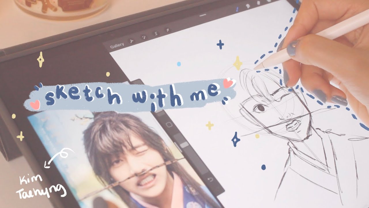 Sketch with me 🎨 - Procreate on iPad Pro 12.9 - YouTube