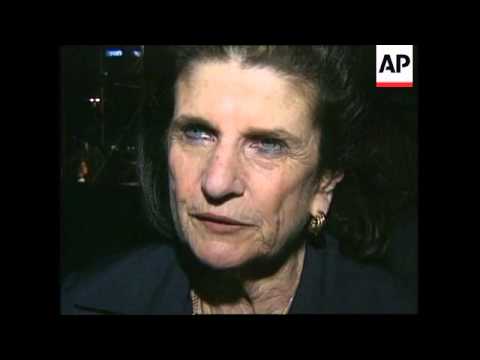 Lea Rabin ISRAEL: LEAH RABIN SHOWS SUPPORT FOR NETANYAHU - YouTube