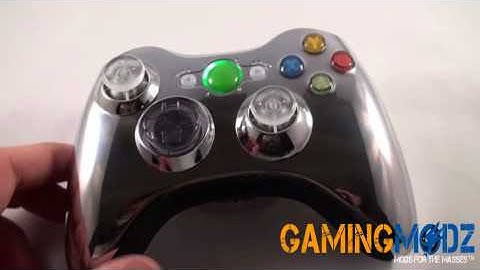 Chrome Green Xbox Controller w/ Illuminating Thumb Sticks