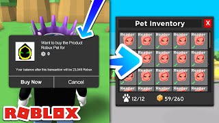 I found a GLITCH to get UNLIMITED OP PETS for FREE in CLICKER REALMS... (ROBLOX)