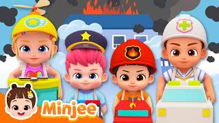 Super Hero Team｜Emergency!🚨 Team Superhero is on the Way! 🦸‍♂️｜Minjee & Bebefinn Nursery Rhymes