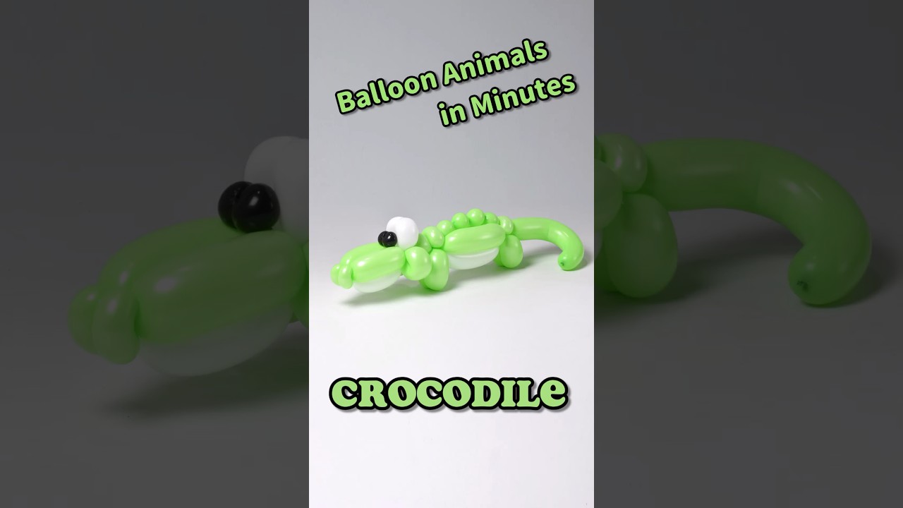 Balloon Animals in Minutes _ Crocodile #diy #balloncraft