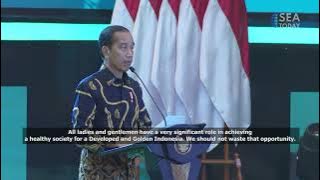 Indonesian President Joko Widodo Had Attended The 2024 National Health Working Meeting