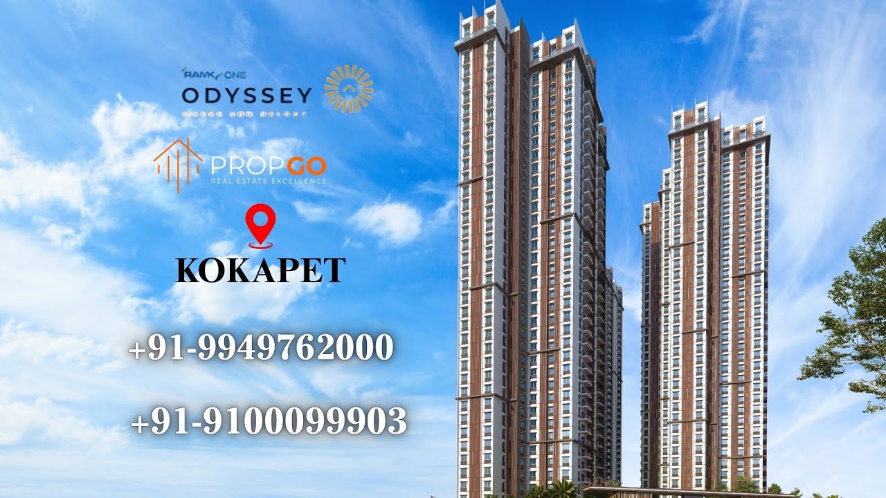 Жилой комплекс Ramky One Odyssey Flats, Кокапет, Хайдарабад | Контакты: +91-9949762000, +91-91000...