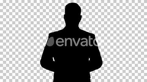 Silhouette Business man, Alpha Channel | Motion Graphics - Envato elements